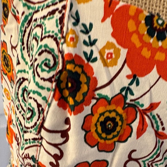 Anthropologie Floral Midi Dress with Cap Sleeves - Picture 4 of 12